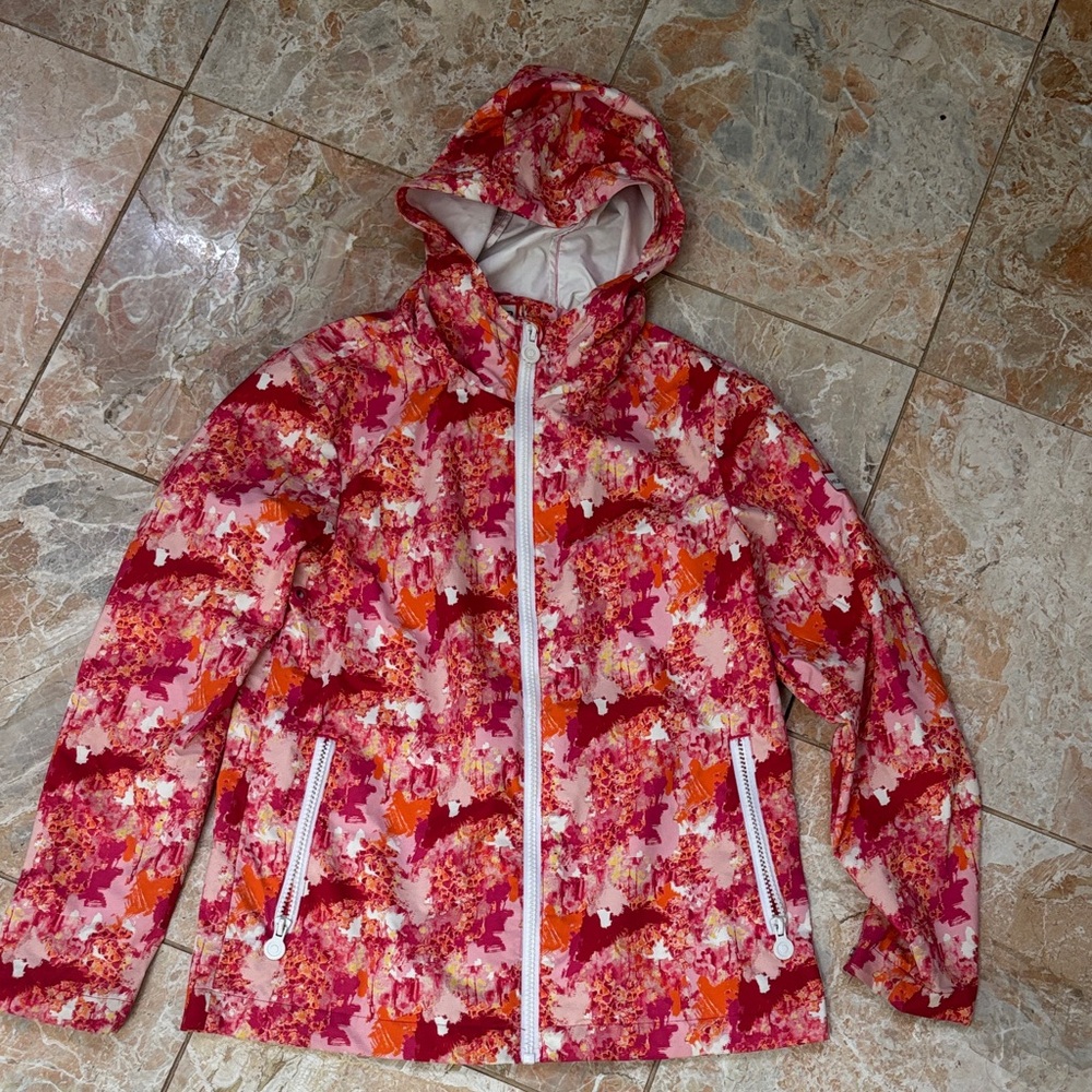 Colorful Hooded Jacket with Zipper